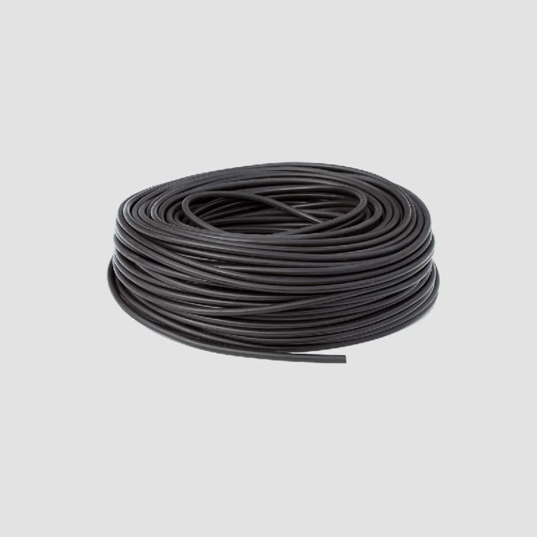 Black coiled rubber materials for industrial use