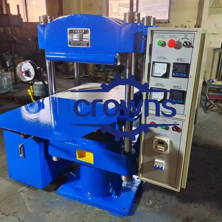 Advanced Crowns Machinery Blue Rubber Vulcanizer - Advanced Equipment for Improving Rubber Properties