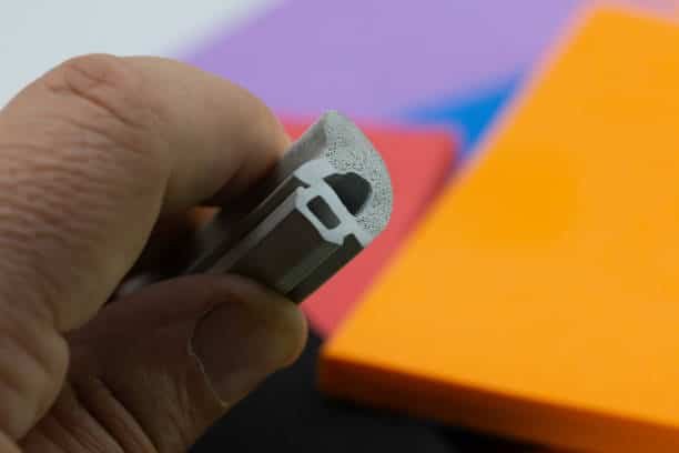 Gray rubber co-extruded profile with complex cross-section design for seals and gaskets-Crowns Machinery
